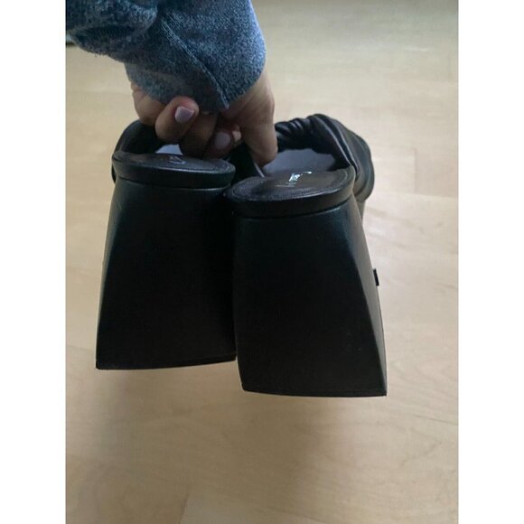 CIRCUS NY Sam Edelman "Marianna" Sandal Slide black block heel - Picture 6 of 10